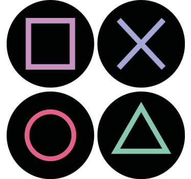 Podstawka pod kubek geek kolorowe wzory kształtów - TenStickers