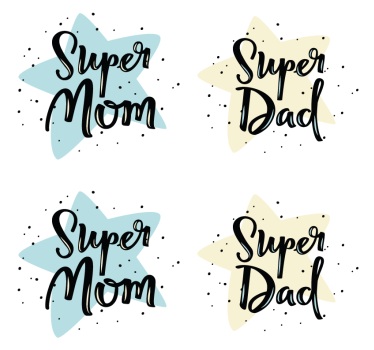 Podstawki pod kubki wzory Dla mamy i taty - TenStickers