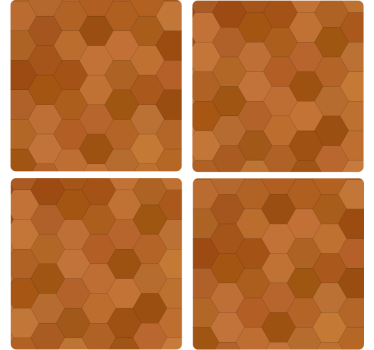 Nowoczesne podstawki pod kubki Geometryczny plaster miodu - TenStickers