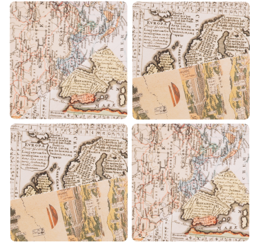 Vintage podstawka pod kubek mapy vintage - TenStickers