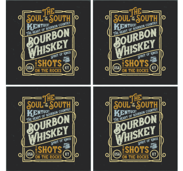 Podstawki pod piwo Starzona whisky - TenStickers