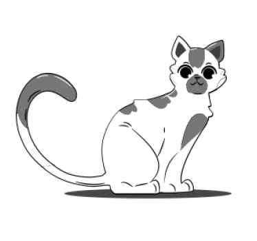 Podstawka pod kubek vintage Narysowany kot - TenStickers