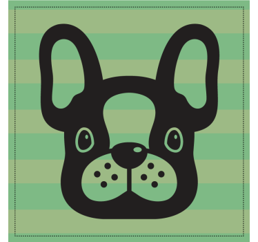 Nowoczesna podkładka pod kubek pies french bulldog - TenStickers