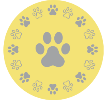 Nowoczesna podkładka pod kubek wzór w łapki - TenStickers