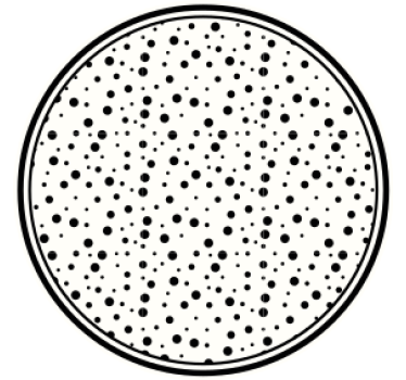 Nowoczesna podstawka pod kubek Czarne kropki na białym tle - TenStickers