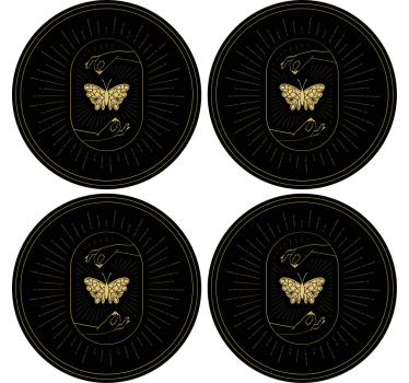 Nowoczesna podstawka pod kubek ćma niebiański nowoczesny design - TenStickers