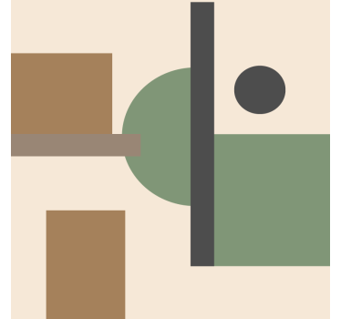 Podkładka pod kubek Natural sztuka geometryczna - TenStickers