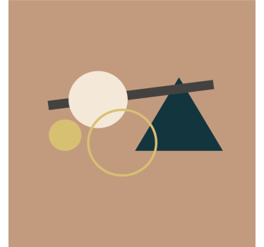 Nowoczesna podkładka pod kubek w geometryczne kształty - TenStickers