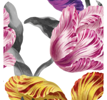 Nowoczesna podkładka pod kubek Żywe motywy botaniczne - TenStickers