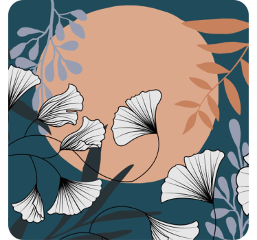 Podkładka pod kubek Glamour style ginko kolor - TenStickers