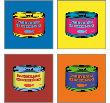 Podstawka pod kubek vintage "paprykarz" w stylu pop art - TenStickers