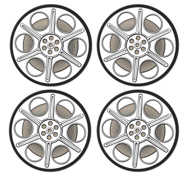 Podstawka pod kubek vintage Rolka filmu kinowego - TenStickers