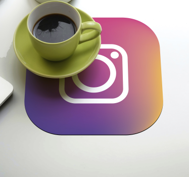 Podkładka pod kubek Instragram - TenStickers