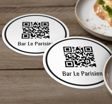 Podstawka z własnym kodem QR Menu - TenStickers