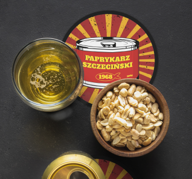 Podstawka pod kubek vintage Paprykarz - TenStickers