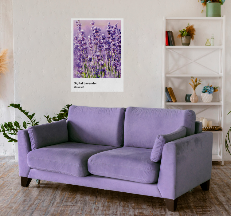 Pantone cyfrowy plakat lawendowy - TenStickers