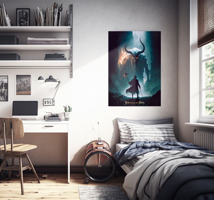 Nie przejdziesz plakat z filmu o potworach - TenStickers