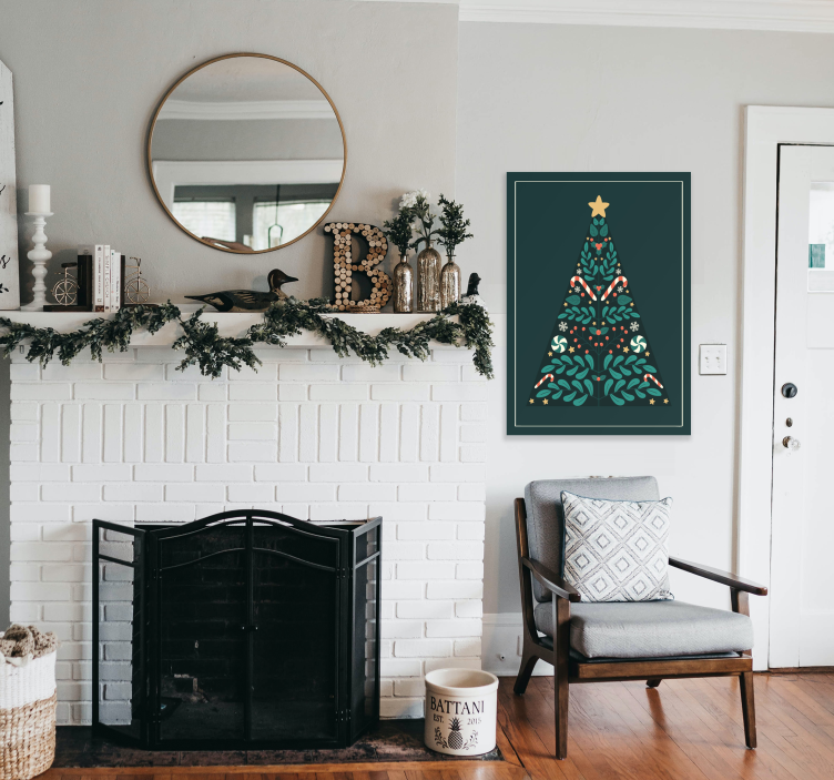 Wydruk plakatu choinki - TenStickers