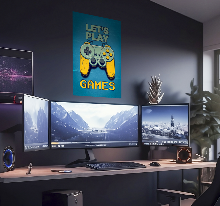 Plakat do sypialni dla nastolatka pograjmy w gry - TenStickers