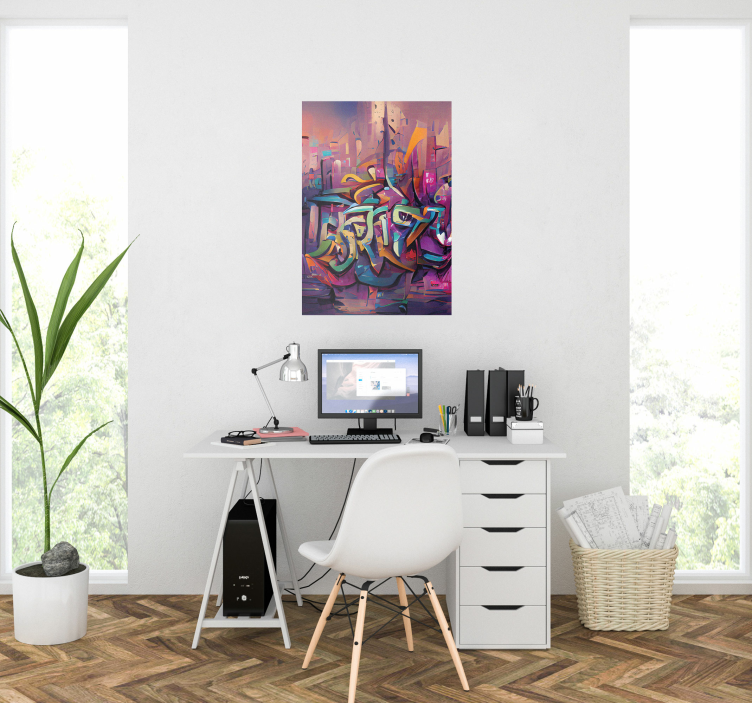 Plakat graffiti sztuki ulicznej - TenStickers