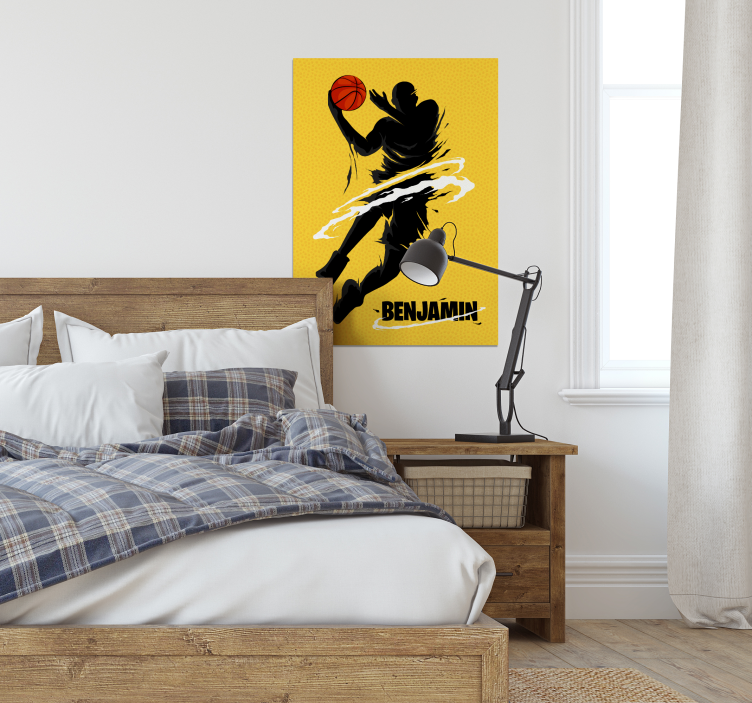 Plakat skoku koszykarza - TenStickers