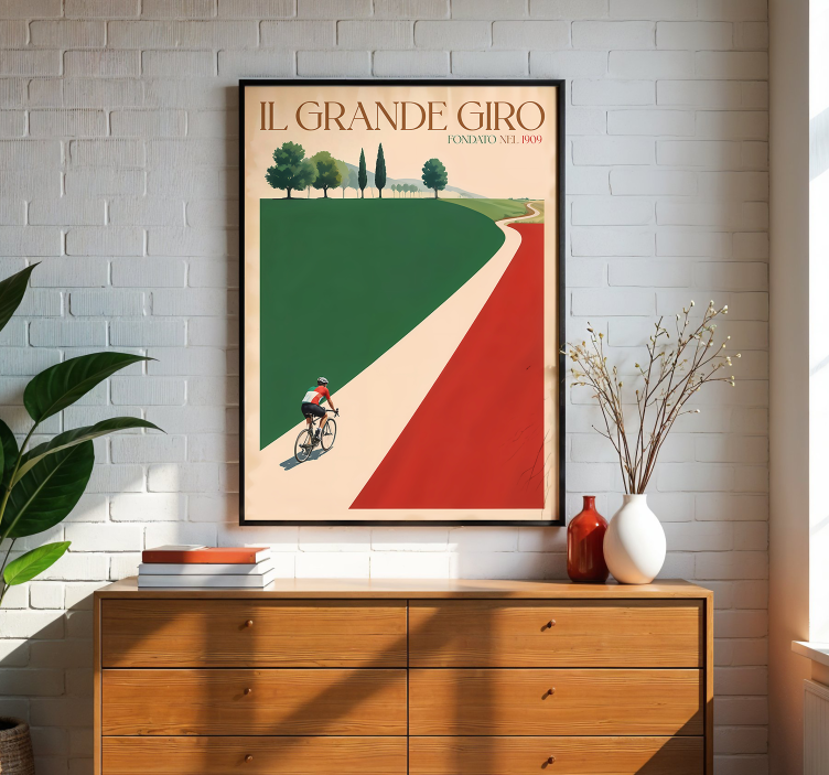 Plakat rowery il grande giro - TenStickers