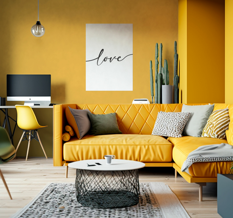 Plakat z frazą słowo miłosne - TenStickers