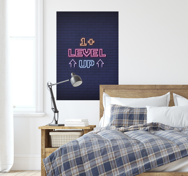 Plakat z grami na wyższy poziom - TenStickers