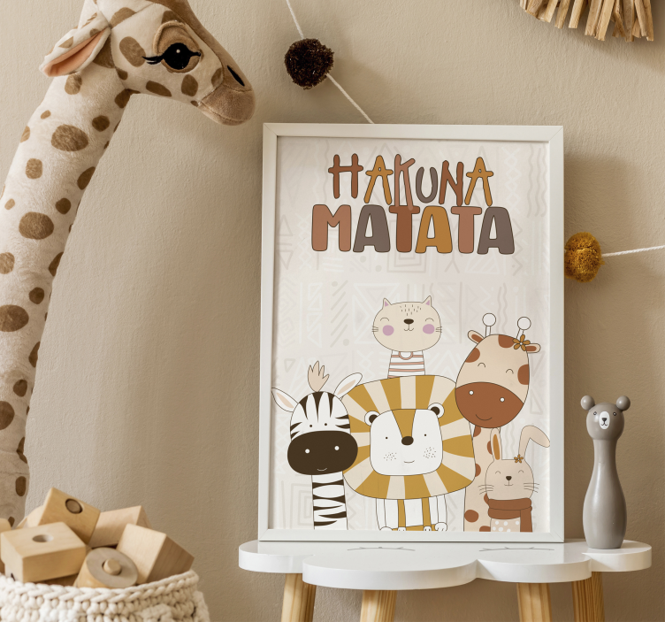 plakaty dla dzieci hakuna matata - TenStickers