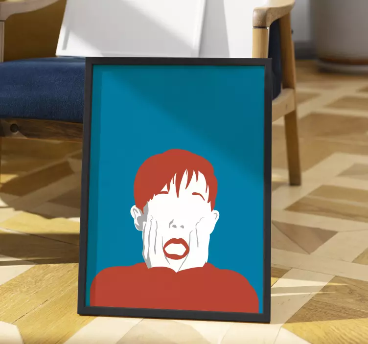 Dekoracje ścienne przestraszony dzieciak - TenStickers