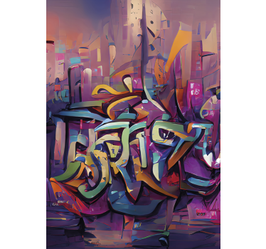 Plakat graffiti sztuki ulicznej - TenStickers