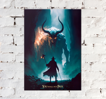 Nie przejdziesz plakat z filmu o potworach - TenStickers