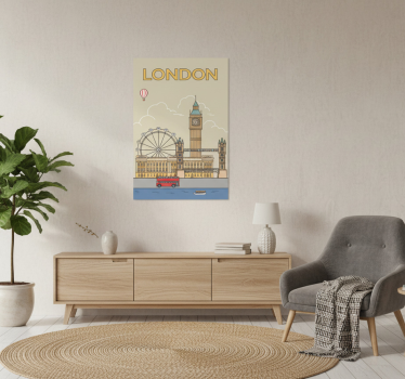 Plakat miasta i państwa londyn - TenStickers