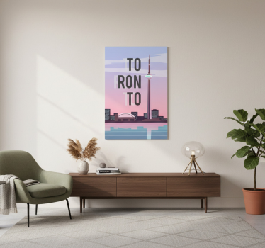 Plakat miasta i państwa toronto ilustracja - TenStickers