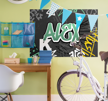 Plakaty na zamówienie niestandardowe graffiti - TenStickers