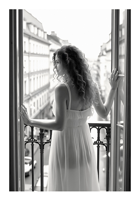 Plakat zdjęciem pani rano - TenStickers