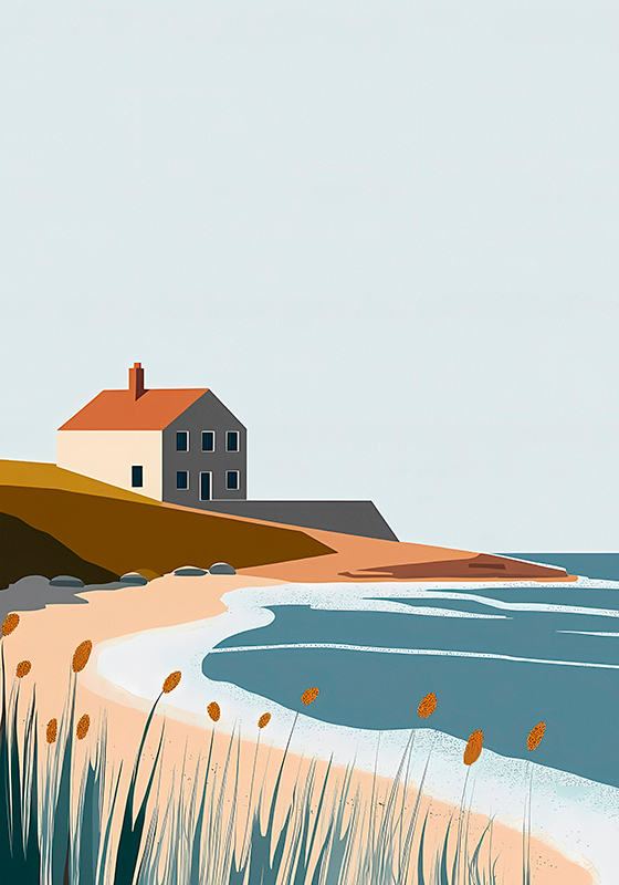 Plakat rysunek artystyczny spokojne życie - TenStickers