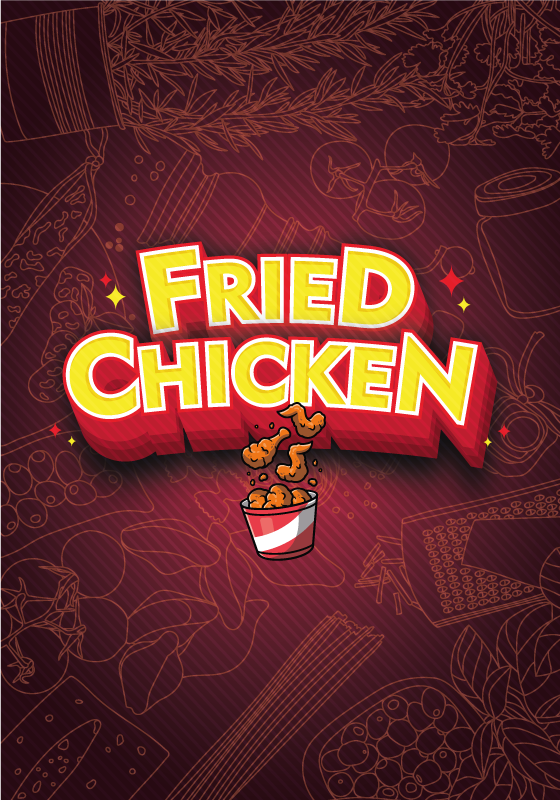 Plakat do kuchni graffiti z taco i kurczakiem - TenStickers