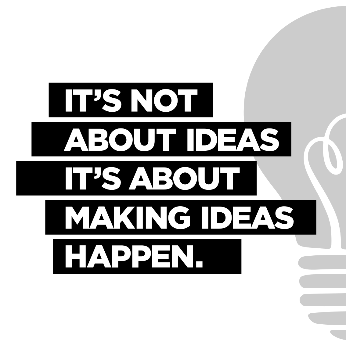 Plakat do biura z inspirującymi pomysłami - TenStickers