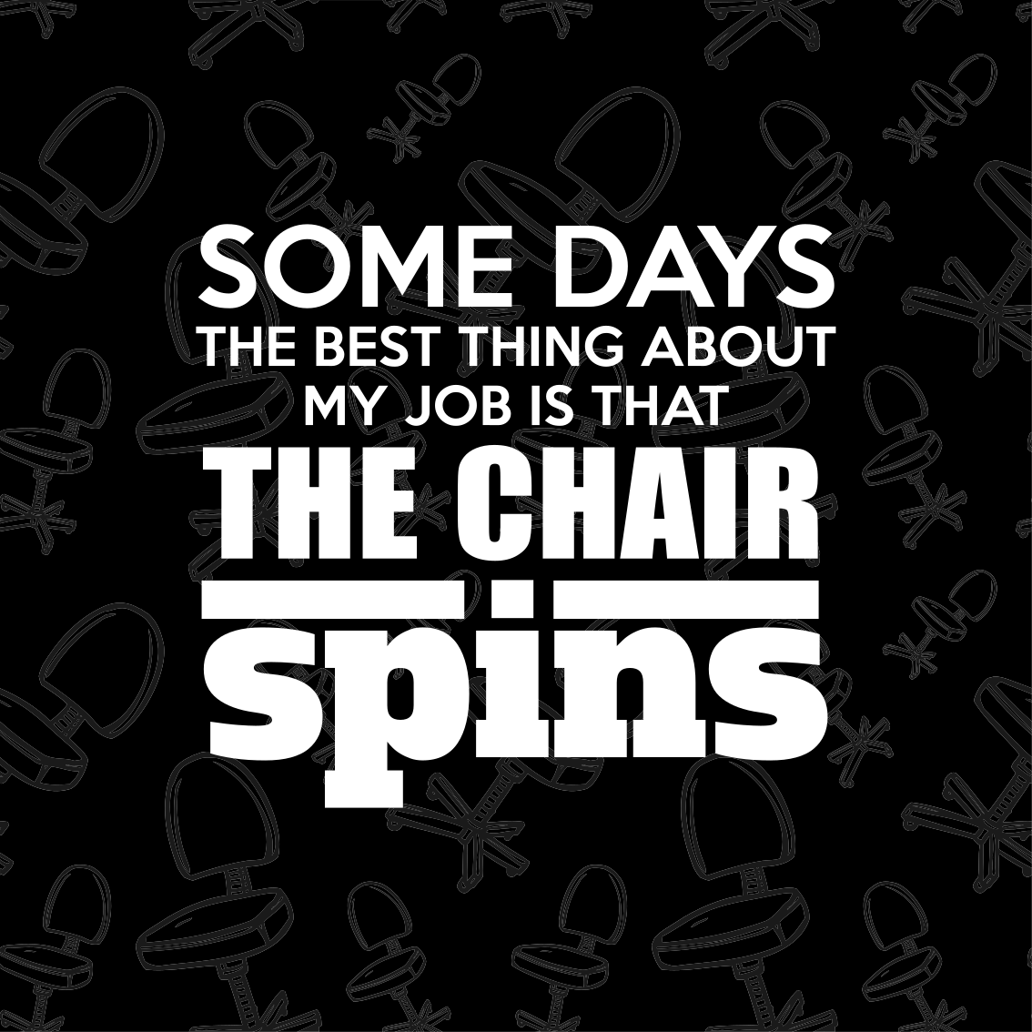 Plakat do biura z zabawnym cytatem o pracy - TenStickers