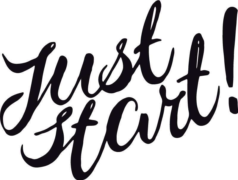 Plakat do biura zacznij po prostu - TenStickers