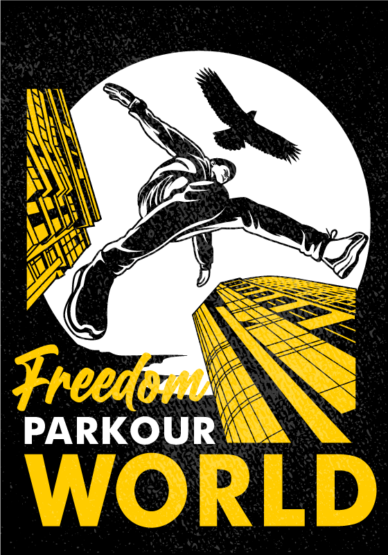 Plakat do pokoju nastolatka parkour Świat - TenStickers