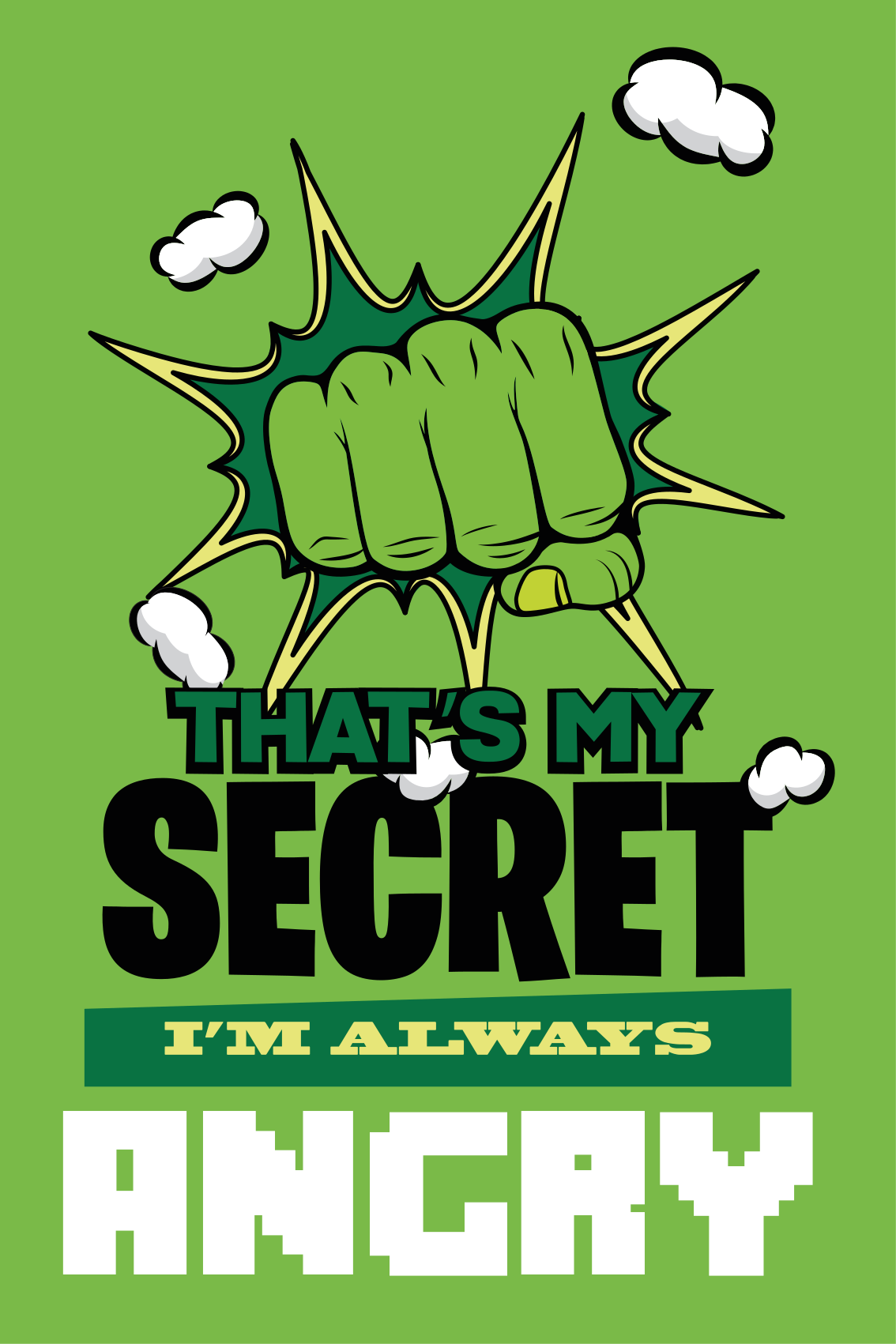 Plakat do pokoju nastolatka zawsze jestem zły - TenStickers