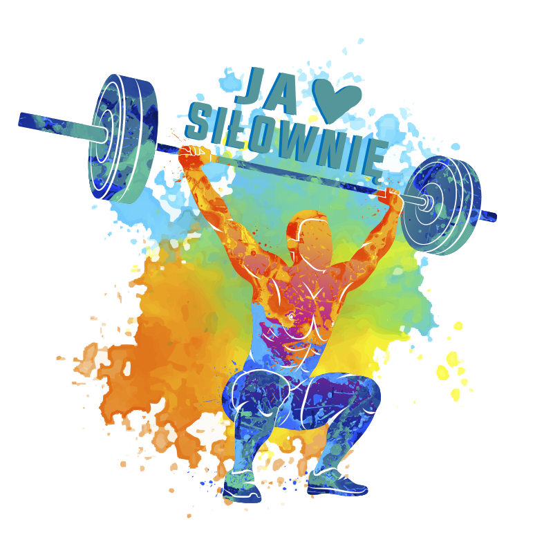 Plakat do pokoju nastolatka kocham siłownię - TenStickers