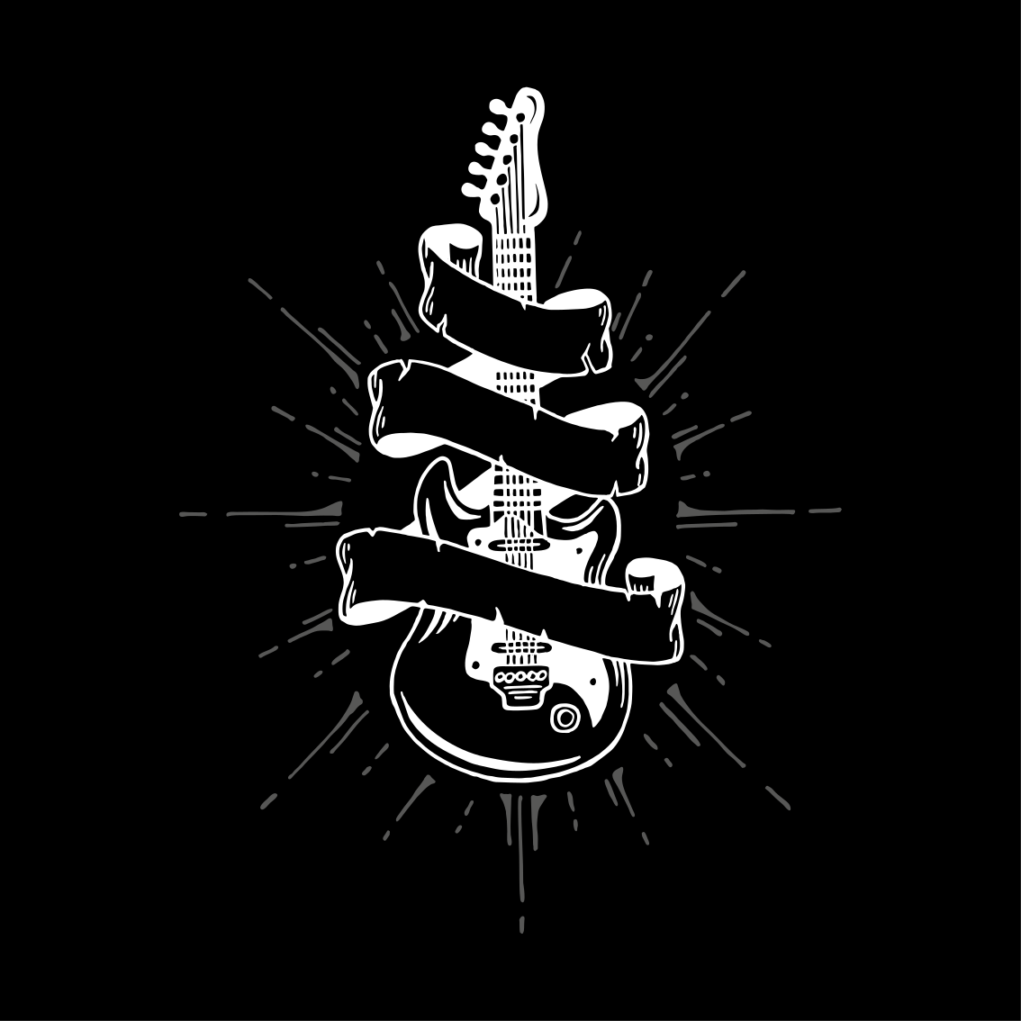 Plakat do salonu gitara - TenStickers