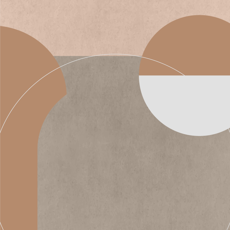 Plakat do salonu w nieregularnym stylu geometrycznym - TenStickers