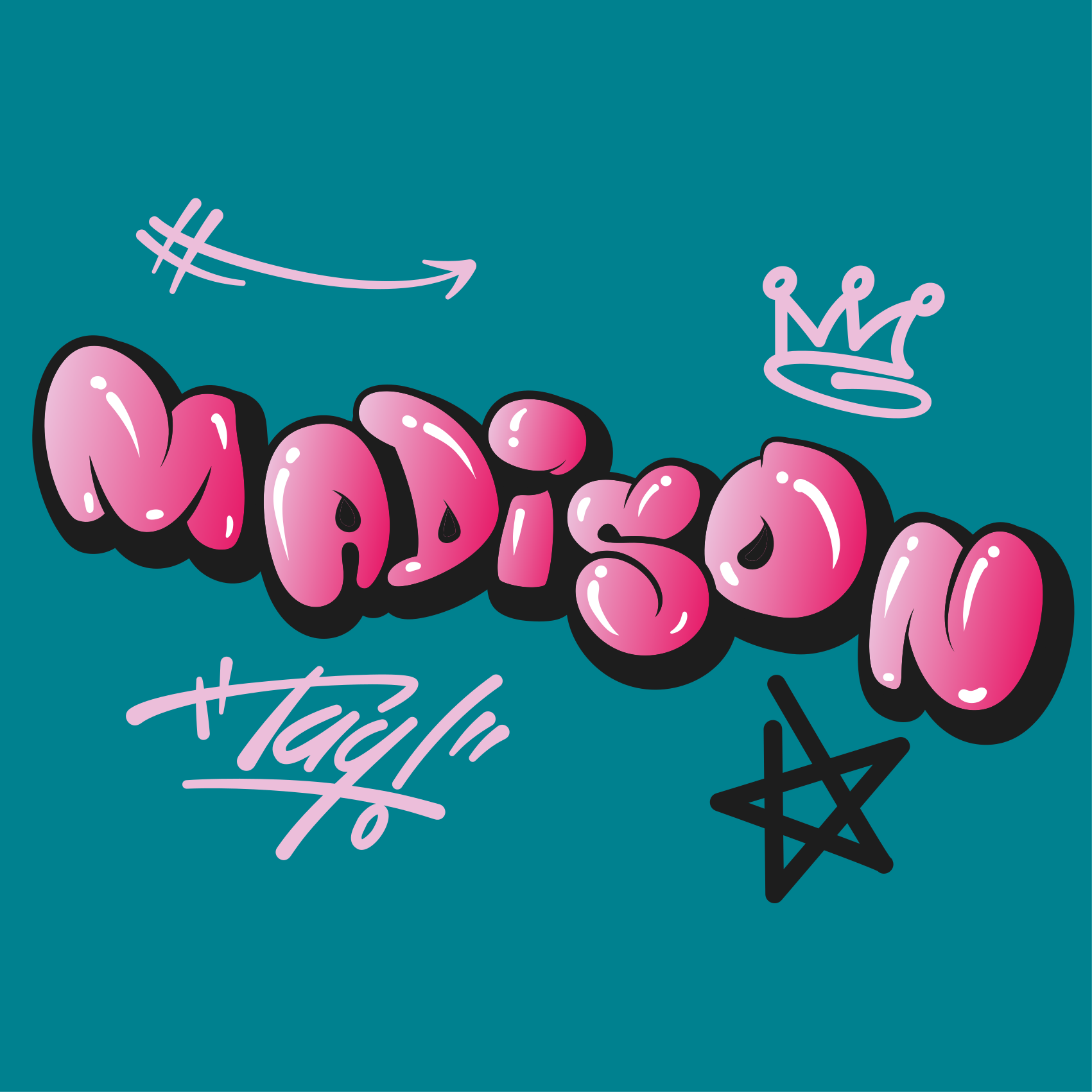 Plakat do pokoju nastolatka z kreatywnym napisem - TenStickers