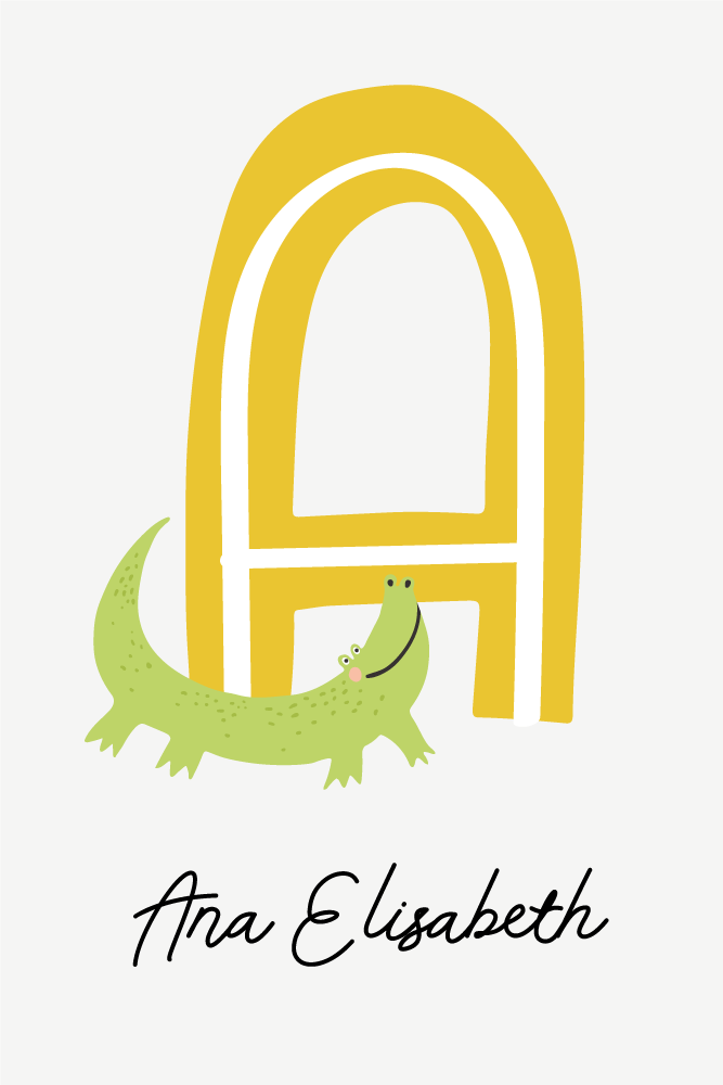 Plakat do pokoju nastolatka krokodyl w roli przyjaciela - TenStickers