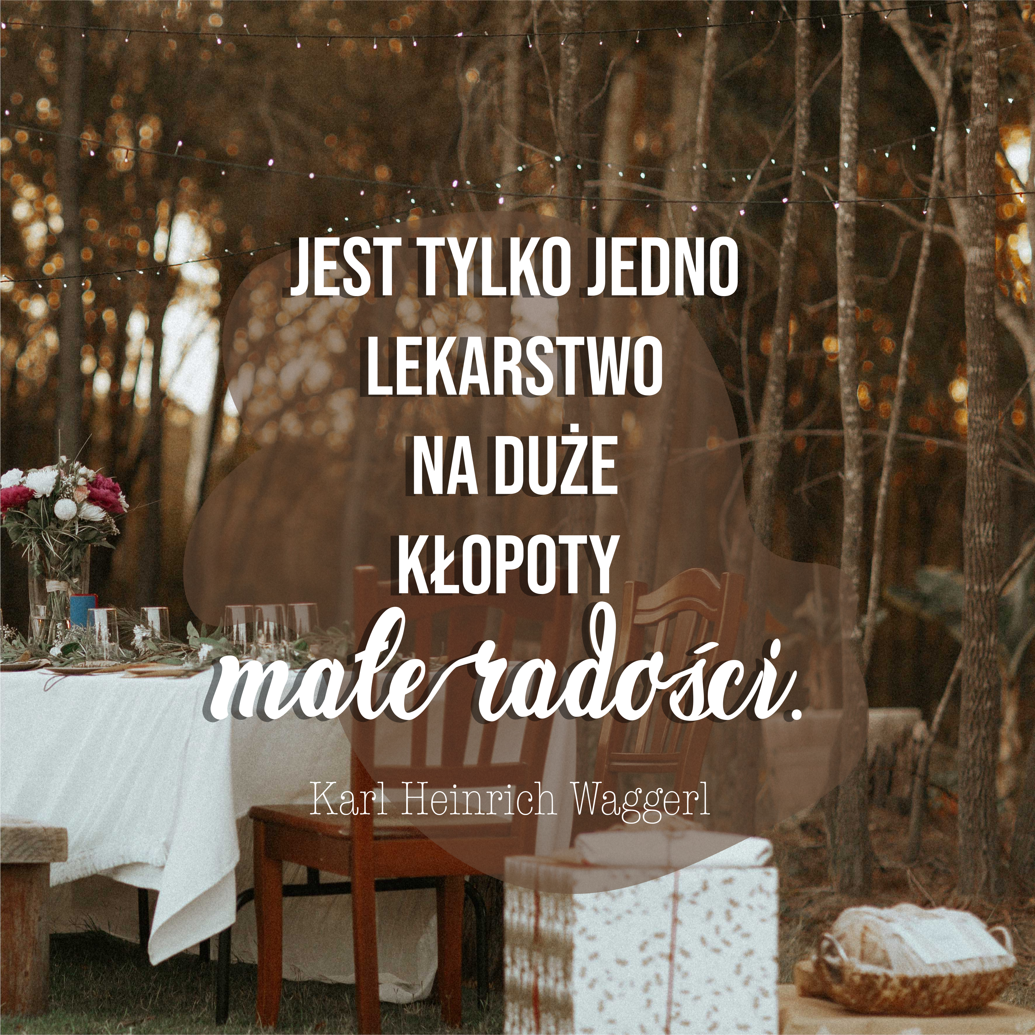 Plakat z frazą ciesz się małymi rzeczami - TenStickers