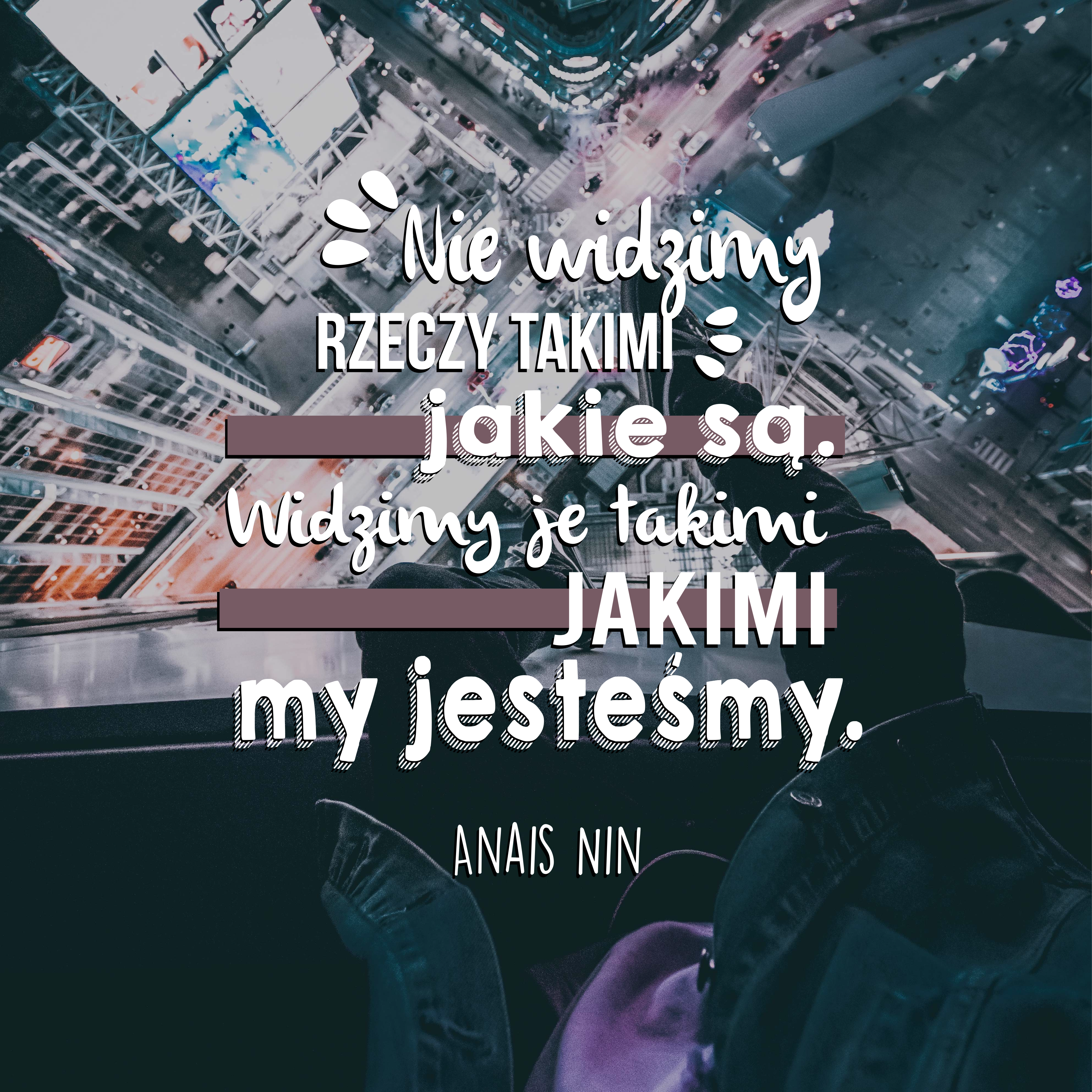 Plakat z frazą cytat o światopoglądzie - TenStickers